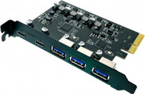 Контроллер ESPADA PCI-E, USB 3.2 Gen2(3xUSB-A, 2xUSB-C) (45605) (PCIeU3.2Gen2)
