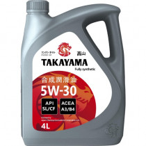 Моторное масло TAKAYAMA Синтетическое 5W-30 SL/CF, 4 л (605522)