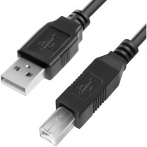 Кабель 4PH 1.0m USB 2.0, AM/BM, черный (4PH-R90014)