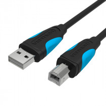 Кабель VENTION USB 2.0 AM/BM - 1м. Черный (VAS-A16-B100)