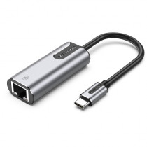 Ethernet-адаптер VENTION USB-C to Gigabit Ethernet Adapter 0.15M Gray Aluminum Alloy Type (CFNHB)