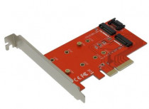 Переходник ORIENT 2xM.2 - PCI-Ex4 / SATA (C296E)
