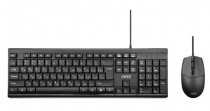 Клавиатура + мышь HIPER WIRED SET KEYBOARD/MOUSE BLACK (OS-1000)