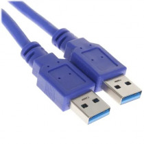 Кабель CABLEXPERT Gembird Pro AM/AM, 1м, экран, синий (CCP-USB3-AMAM-1M)