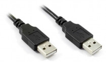 Кабель GREENCONNECT 1.0m USB 2.0, AM/AM, черный, 28/28 AWG, экран, армированный, морозостойкий, (GCR-UM2M-BB2S-1.0m)