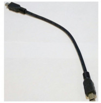Кабель GREENCONNECT 0.2m USB 2.0, MiniUSB, M/M, черный, 28/28 AWG, (GCR-50817)