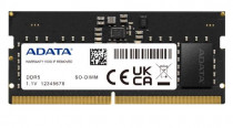 Память ADATA 8 Гб, DDR5, 38400 Мб/с, CL40, 1.1 В, 4800MHz, SO-DIMM (AD5S48008G-S)
