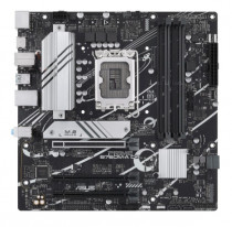 Материнская плата ASUS Socket 1700, Intel B760, 4xDDR4, 3xPCI-E 4.0, 2xM.2, 2500 Мбит/с, 2xUSB 3.2 Gen2, 2xHDMI, DisplayPort, mATX (PRIME B760M-A D4)