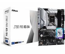 Материнская плата ASROCK Socket 1700, Intel Z790, 4xDDR4, PCI-E 5.0, PCI-E 4.0, 5xM.2, 2500 Мбит/с, 2xUSB 3.2 Gen1, USB 3.2 Gen2, USB 3.2 Gen2 Type-C, HDMI, DisplayPort, подсветка, ATX (Z790 PRO RS/D4)