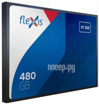 SSD накопитель FLEXIS 480GB SATA3 6Гб/с TLC, SMI2258XT, серия Basic XT, (FSSD25TBSM-480)