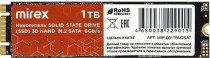 SSD накопитель MIREX 1TB N535N, M.2 2280, SATA III, [R/W - 530/430 MB/s] TLC (13640-001TBM2SAT)