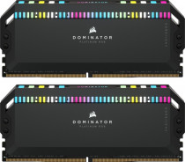 Комплект памяти CORSAIR 32 Гб, 2 модуля DDR5, 41600 Мб/с, CL40-40-40-77, 1.25 В, XMP профиль, радиатор, подсветка, 5200MHz, Dominator Platinum, 2x16Gb KIT (CMT32GX5M2B5200C40)