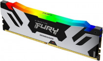 Память KINGSTON 16 Гб, DDR5, 54400 Мб/с, CL36, 1.4 В, XMP профиль, радиатор, подсветка, 6800MHz, Fury Renegade RGB (KF568C36RSA-16)