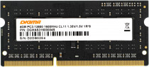 Память DIGMA 4 Гб, DDR3, 12800 Мб/с, CL11, 1.35 В, 1600MHz, SO-DIMM (DGMAS31600004S)