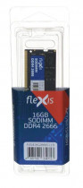 Память FLEXIS 16 Гб, DDR4, 21300 Мб/с, 1.2 В, 2666MHz, SO-DIMM (FUS416G2666CL19)