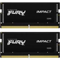 Комплект памяти KINGSTON 16 Гб, 2 модуля DDR5, 38400 Мб/с, CL38, 1.1 В, 4800MHz, Fury Impact, SO-DIMM, 2x8Gb KIT (KF548S38IBK2-16)