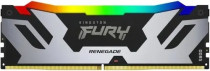 Память KINGSTON 16 Гб, DDR5, 57600 Мб/с, CL38, 1.45 В, XMP профиль, радиатор, подсветка, 7200MHz, Fury Renegade RGB (KF572C38RSA-16)