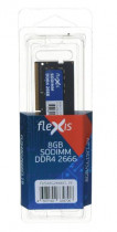 Память FLEXIS 8 Гб, DDR4, 21300 Мб/с, 1.2 В, 2666MHz, SO-DIMM (FUS48G2666CL19)