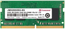 Память TRANSCEND 8 Гб, DDR4, 25600 Мб/с, CL22, 1.2 В, 3200MHz, SO-DIMM (JM3200HSG-8G)