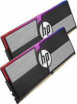 Комплект памяти HP 32 Гб, 2 модуля DDR4, 25600 Мб/с, CL16-20-20-38, 1.35 В, XMP профиль, радиатор, подсветка, 3200MHz, V10 RGB, 2x16Gb KIT (48U47AA)