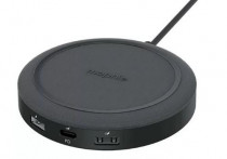 БЗУ MOPHIE Universal Wireless Charging Hub. Цвет: черный. В комплекте адаптер питания от сети. Universal Wireless Charging Hub - Black (401307464)