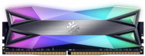 Память ADATA 8 Гб, DDR4, 28800 Мб/с, CL19-19-19-43, 1.4 В, XMP профиль, радиатор, подсветка, 3600MHz, XPG Spectrix D60G RGB (AX4U36008G18I-ST60)