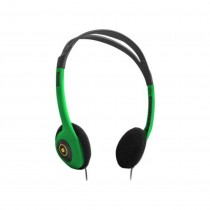 Гарнитура DEFENDER проводные наушники с микрофоном, накладные, динамические излучатели, mini jack 3.5 мм, 18-20000 Гц, импеданс: 32 Ом, HN-001 Green, зелёный (63005)