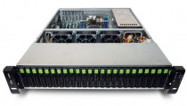 Серверная платформа RIKOR 2U Server RP6224 noCPU(2)2nd GenScalable/noHeatSink/TDP 205W/ no DIMM(16)/HDD(26)SFF+opt.(2)SFF / 2x1Gbe/7xHHHL/ 1xM.2 PCI-E x4, 1xM.2 SATA /2x800W (RP6224-PВ25-800HS)