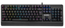 Клавиатура SVEN KB-G9700 Механическая игровая чёрная (104 кл., USB, RGB подсветка) (SV-015831)