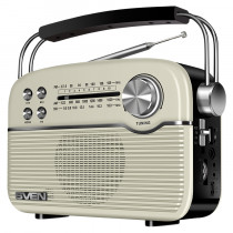 Радиоприёмник SVEN SRP-500 белый (3 Вт, FM/AM/SW, USB, microSD, AUX, Bluetooth, 1200 мАч) (SV-020422)