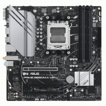 Материнская плата ASUS Socket AM5, AMD B650, 4xDDR5, 3xPCI-E 4.0, 2xM.2, 2500 Мбит/с, Wi-Fi, Bluetooth, 2xUSB 3.2 Gen1, 2xUSB 3.2 Gen2, HDMI, DisplayPort, mATX, 90MB1EG0-M0EAY0 (PRIME B650M-A WIFI II)