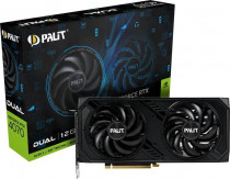 Видеокарта PALIT GeForce RTX 4070 DUAL NVIDIA GeForce RTX 4070 12288Mb 192 GDDR6X 2310/2000 HDMIx1 DPx3 HDCP Ret (NED4070019K9-1047D)
