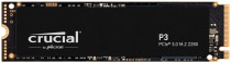 SSD накопитель CRUCIAL P3, 500GB, M.2(22x80mm), NVMe, PCIe 3.0 x4, QLC, R/W 3500/1900MB/s, IOPs н.д./н.д., TBW 110, DWPD 0.1 (CT500P3SSD8)
