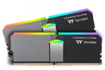 Комплект памяти THERMALTAKE 32GB(2x16GB) DDR5 6200 TOUGHRAM XG RGB D5 Black CL32 1.3V /RGB LED*16/SW Control/10lay2oZ10u/2Pack (RG33D516GX2-6200C32B)