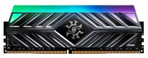 Память ADATA 8 Гб, DDR4, 28800 Мб/с, CL18, 1.35 В, XMP профиль, радиатор, подсветка, 3600MHz, XPG Spectrix D41 RGB (AX4U36008G18I-ST41)