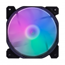 Вентилятор для корпуса 1STPLAYER / 120mm, RGB, 5pin, black / / Bulk (F2-BK)