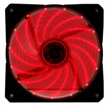 Вентилятор для корпуса DIGMA 120x120x25mm 3-pin 4-pin (Molex)23dB 115gr LED Ret (DFAN-LED-RED)