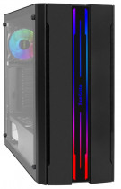 Корпус EXEGATE Midi-Tower, 700 Вт, с окном, подсветка, USB 2.0, USB 3.0, EVO-5020-NPX700, чёрный (EX292735RUS)