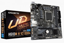 Материнская плата GIGABYTE Soc-1700 Intel H610 2xDDR4 mATX AC`97 8ch(7.1) GbLAN+VGA+HDMI (H610M H V2 DDR4)