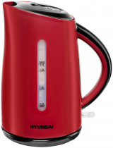 Чайник электрический HYUNDAI 1.7л. 2200Вт красный/черный (корпус: пластик) (HYK-P3024)