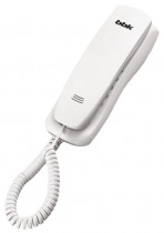 Телефон BBK проводной, повторный набор номера, настенная установка, кнопка выключения микрофона, белый (BKT-105 RU W)