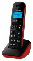Радиотелефон PANASONIC Dect черный/красный (KX-TGB610RUR)