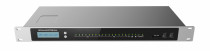 IP-АТС GRANDSTREAM видеоконференция: до 40, голосовая: до 160, 8 портов RJ-11, 2x USB, сетевые интерфейсы: 3 адаптивных порта 1 Гбит/с с PoE, матричный экран 340x240, QoS уровень 2, H.264, H.265, монтаж в стойку и на стол (UCM6308)