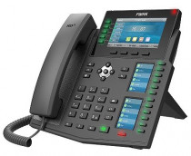 IP-телефон FANVIL 20 линий SIP, 2х10/100/1000, осн. цветной дисплей 480x272, записная нкига на 2000, IPv6. 60 клавиш быстрого набора, POE (Fanvil J6)