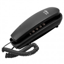 Телефон RITMIX RT-005 black {проводной , повторный набор номера, настенная установка, кнопка выключения микрофона, регулятор громкости звонка} (15118967)