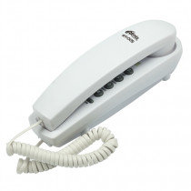 Телефон RITMIX RT-005 white {проводной , повторный набор номера, настенная установка, кнопка выключения микрофона, регулятор громкости звонка} (15118968)