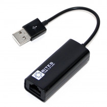 Ethernet-адаптер 5BITES USB2.0 - RJ45 10/100 Мбит/с, 10см (UA2-45-02BK)