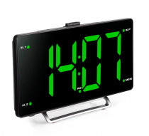 Радиобудильник HYUNDAI H-RCL246 черный LCD подсв:зеленая часы:цифровые FM (H-RCL246 green led)