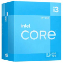 Процессор INTEL Socket 1700, Core i3 - 12100, 4-ядерный, 3300 МГц, Turbo: 4300 МГц, Alder Lake, Кэш L2 - 5 Мб, Кэш L3 - 12 Мб, UHD Graphics 730, 10 нм, 89 Вт, BOX (BX8071512100)