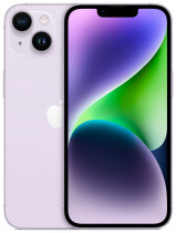 Смартфон APPLE A2884 iPhone 14 128Gb 6Gb фиолетовый моноблок 3G 4G 2Sim 6.1
